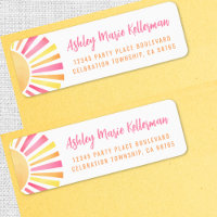 Bright Pink Sun Return Address