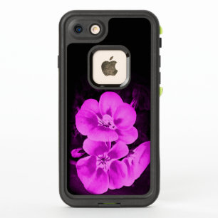 Bright Pink Tropical Flowers Life Proof Phone Case