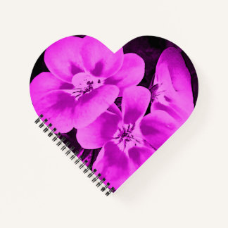 Bright Pink Tropical Flowers Notebook