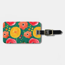 Bright Pink, Yellow and Green Floral