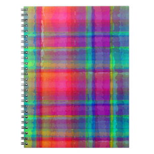 Bright Plaid Notebook