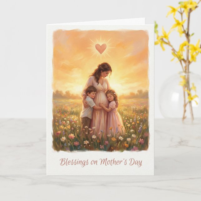 Bright Polestar Mother's Day Card (Yellow Flower)
