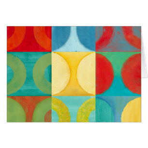 Bright Pop Art with Circles and Squares