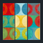Bright Pop Art with Circles and Squares<br><div class="desc">Fluorescent is not just for lights anymore as proven by this wonderfully bright pop art piece. This print is a mash of square grids with coloured circles inside. If you love abstract art you'll love this print!</div>