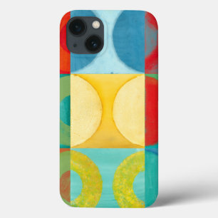 Bright Pop Art with Circles and Squares iPhone 13 Case