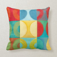 Bright Pop Art with Circles and Squares