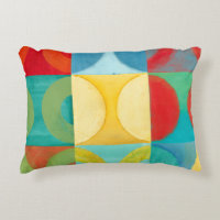 Bright Pop Art with Circles and Squares