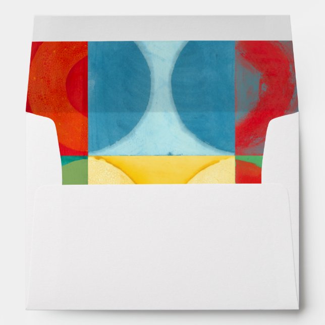 Bright Pop Art with Circles and Squares Envelopes (Back (Bottom))