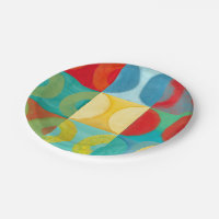 Bright Pop Art with Circles and Squares