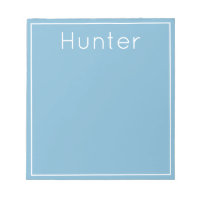 Bright Pop of Colour Personalised Notepad, Blue