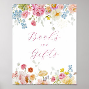 Bright Pretty Flowers Books and Gifts Sign