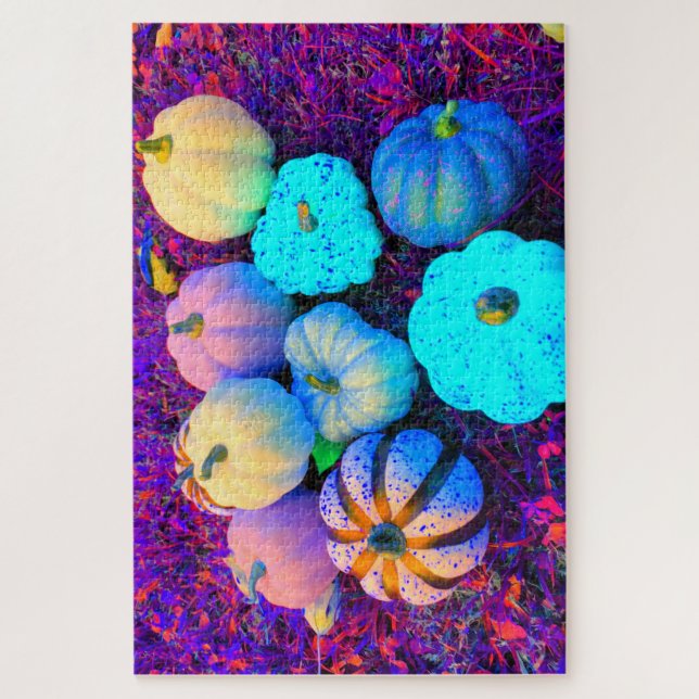 Bright Pumpkin Harvest Jigsaw Puzzle (Vertical)