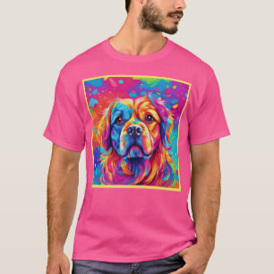 Bright Pup: Colourful Dog Design T-Shirt