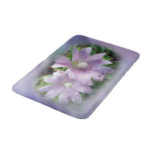 Bright purple bath mat