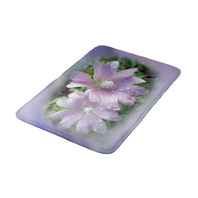 Bright purple bath mat (Angled)