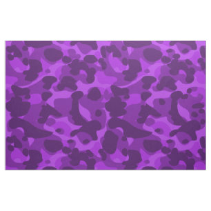 Bright Purple Camo Camouflage Pattern Cool Stylish Fabric