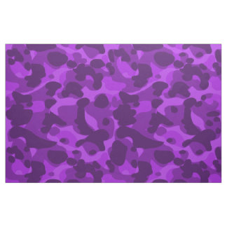 Bright Purple Camo Camouflage Pattern Cool Stylish Fabric