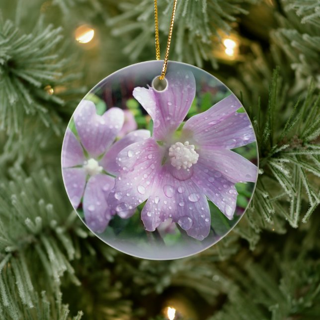 Bright purple ceramic tree decoration (Tree)