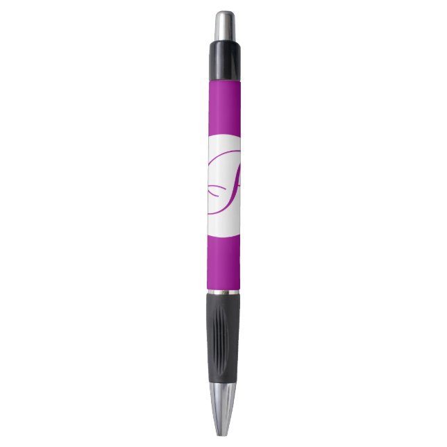 Bright Purple Circle Monogram (Front Vertical)