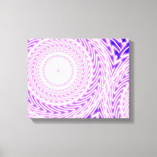 Bright purple circles pattern canvas print