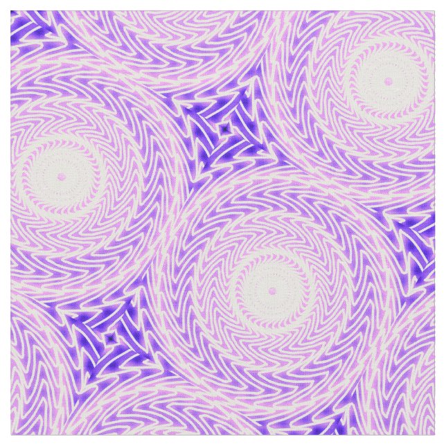 Bright purple circles pattern fabric (Close Up)