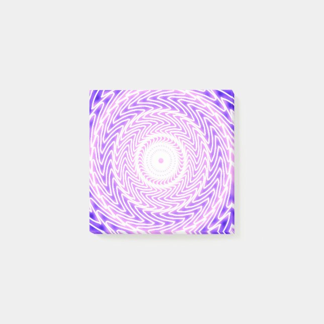 Bright purple circles pattern post-it notes (Front)