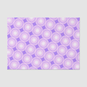 Bright purple circles pattern tissue paper