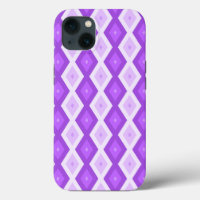 Bright purple diamond pattern Case-Mate iPhone cas