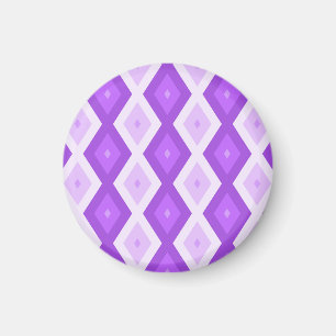 Bright purple diamond pattern magnet