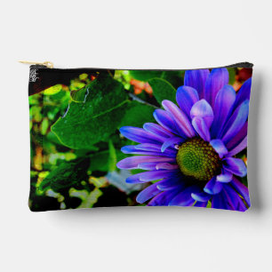 Bright Purple Flower Accessory Pouch