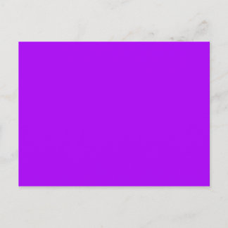 Bright Purple Fuchsia Neon Purple Colour Only Postcard