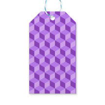 BRIGHT PURPLE GEOMETRIC CUBE PATTERNS