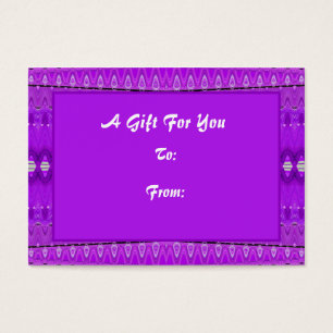 Bright Purple Gift tags