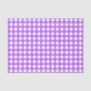 Bright purple gingham tissue paper