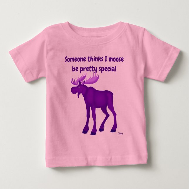 Bright Purple Moose - Tutu Bodysuit (Front)