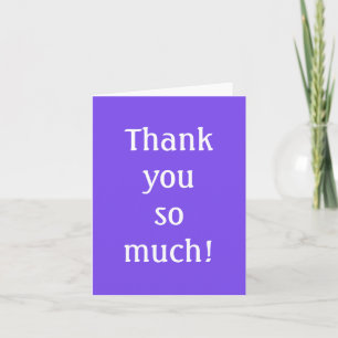 Bright Purple Thank You Notes