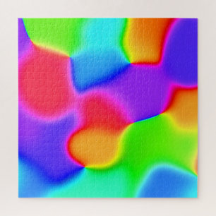 Bright Rainbow Blobs Jigsaw Puzzle