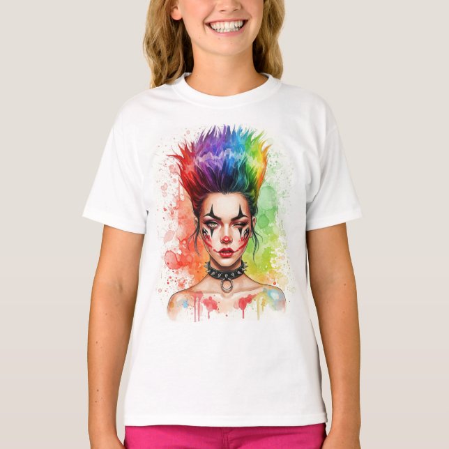 Bright Rainbow by Natasha Us   T-Shirt (Front)