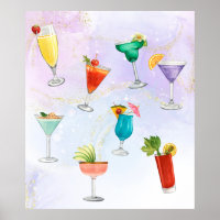 Bright rainbow cocktail party fun drinks celebrate