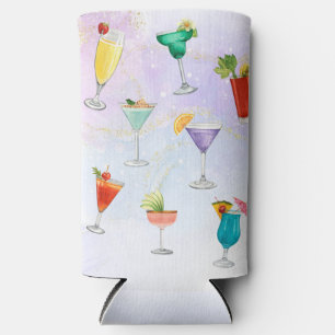 Bright rainbow cocktail party fun drinks celebrate seltzer can cooler