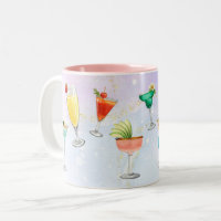 Bright rainbow cocktail party fun drinks