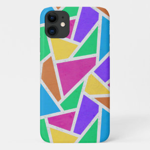 Bright rainbow colors mosaic Case-Mate iPhone case