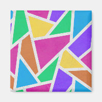 Bright rainbow colours mosaic