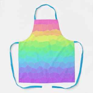 Bright Rainbow Geometric Gradient Apron