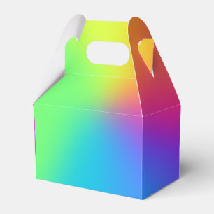 Bright Rainbow Gradient Favour Box