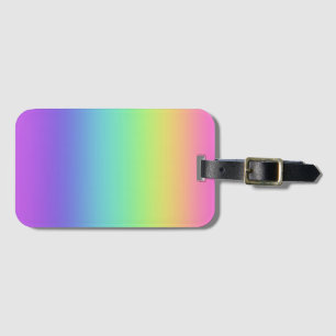 Bright Rainbow Gradient Luggage Tag