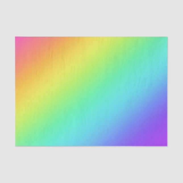 Bright Rainbow Gradient Tissue Paper (Front)