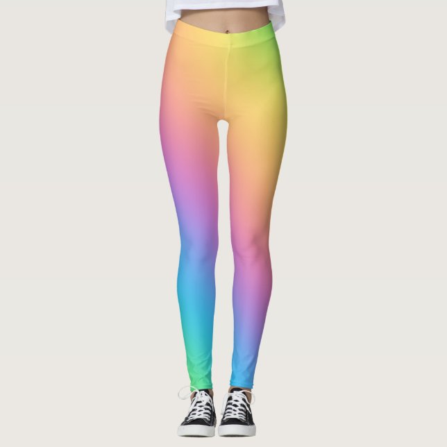 Bright Rainbow Leggings (Front)