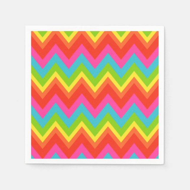Bright Rainbow Napkins (Front)