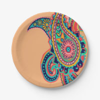 Bright Rainbow Paisley